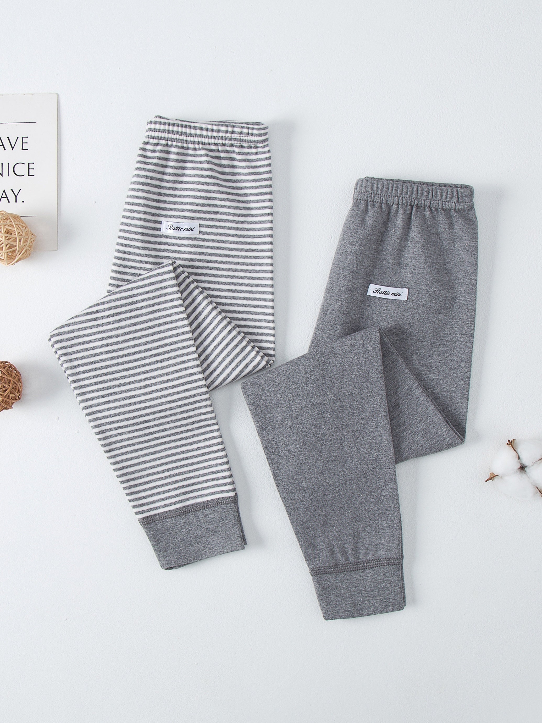 2 Boys Cotton Lounge Pants Comfy Fit Casual Underpants for Spring Fall