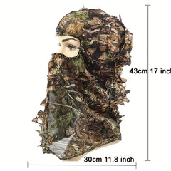 Polyester 3D Full Face Mask Headwear Camo Hunter Halloween Costume