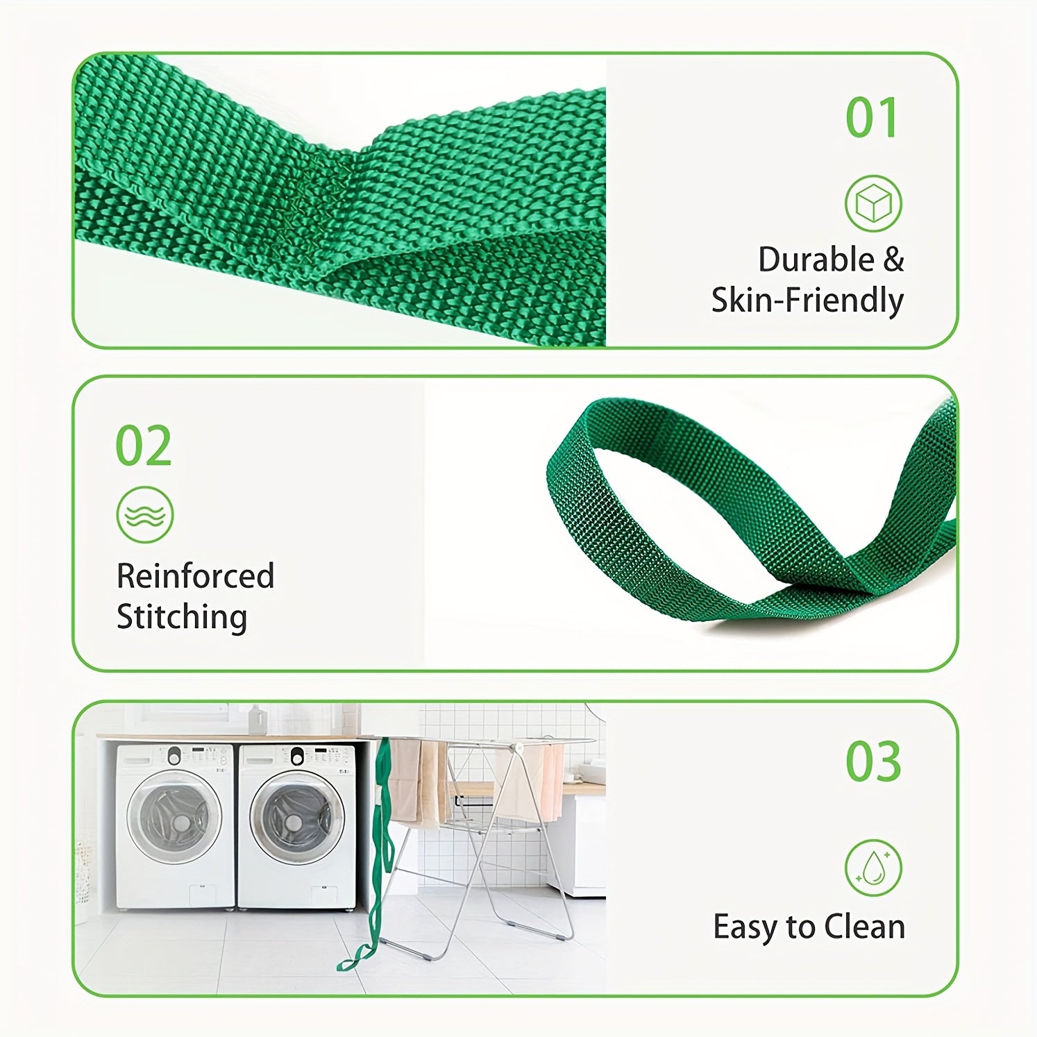 Yoga Stretching Strap with 10 Loops and Workout Guide
