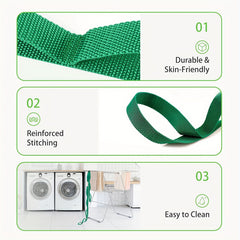 Yoga Stretching Strap with 10 Loops and Workout Guide