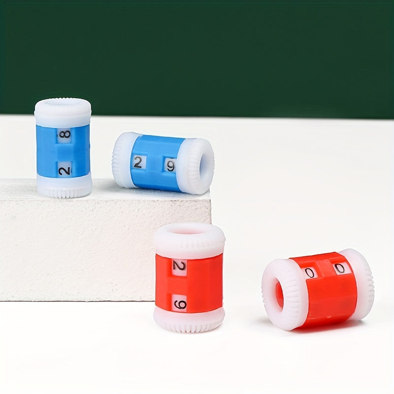 2pcs 4pcs Reusable Row Counter Red Stitch Counter Knit Counter