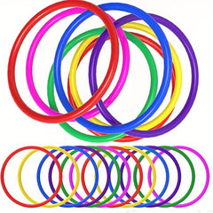 12pcs Plastic Toss Rings for Carnival Games Party Favors