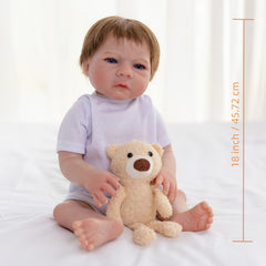 45 72 Cm Reborn Baby Doll Realistic Soft Body Baby Doll Toy For Kids