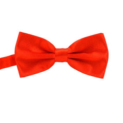Solid Polyester Silk Bow Tie for Men Multicolor