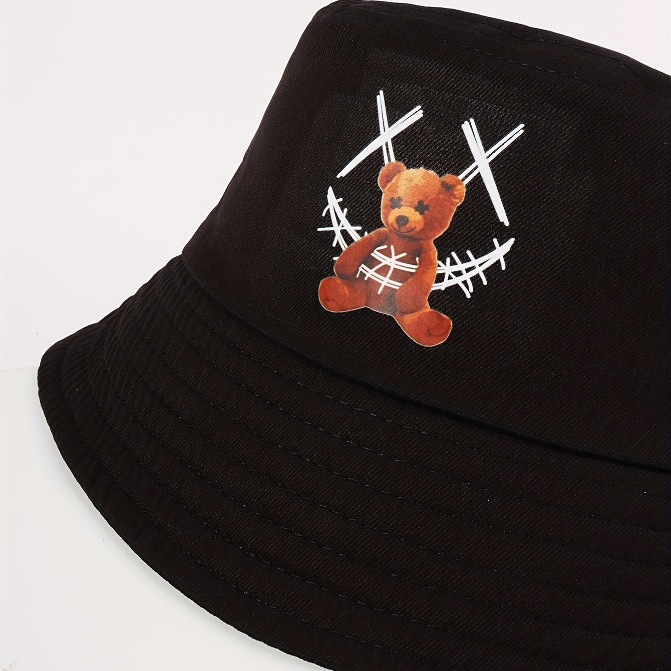 Smiling Face Bear Bucket Hat for Women