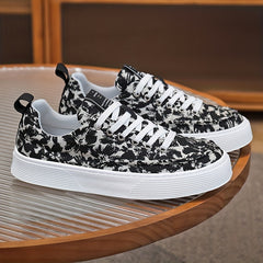 Men's Lace up Canvas Sneakers Casual Walking Shoes