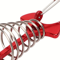 6pcs Aluminum Tent Anchor Pegs with Carabiners for Camping