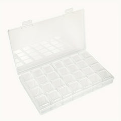 28 Grid Unloading Nail Box Beaded Storage Box High Transparent PP Empty Box