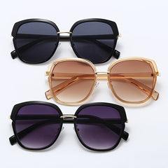 Polygon Women's Sunshade Sunglasses with Zipper Case