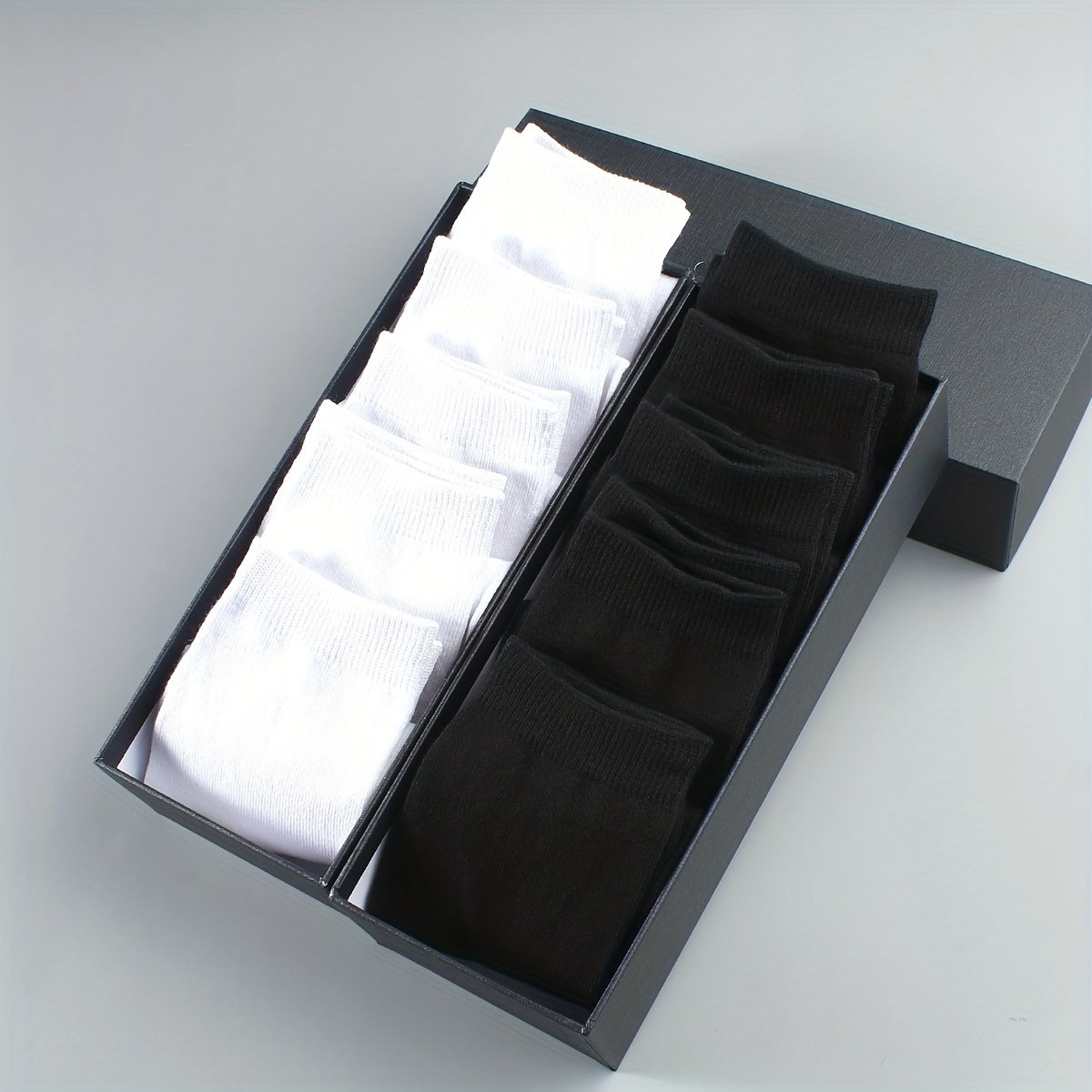 10 Pairs Mid Calf Socks for Outdoor Fitness
