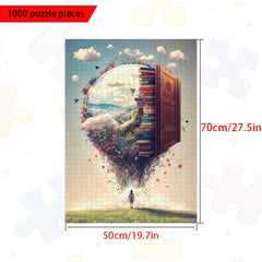 1000pc 'Book Window' Puzzle Adult Jigsaw DIY & Decor Bright Color