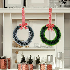 Disposable Christmas Wreath Bow Vine Pendant Decoration
