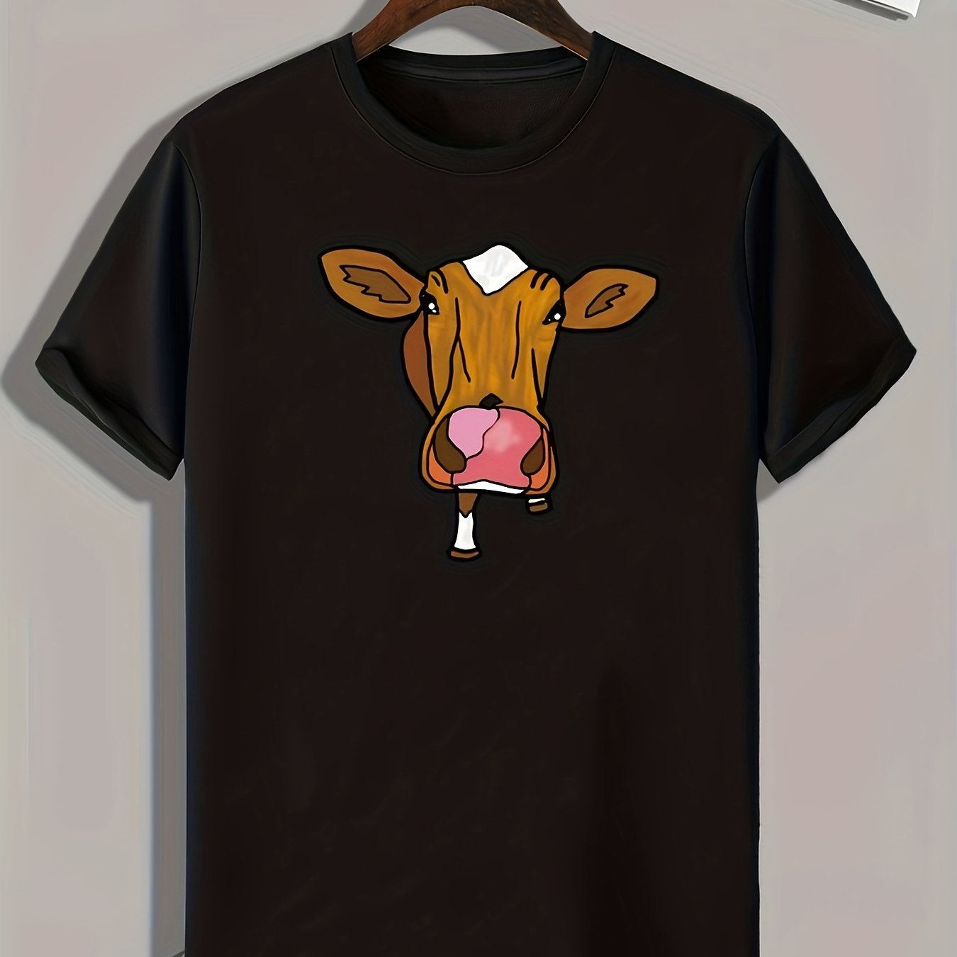 Donkey Print Men's Graphic T-shirt for Summer