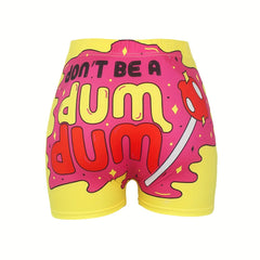 Colorblock Yoga Shorts for Women