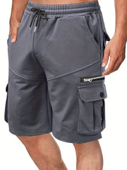 Men s Cargo Shorts with Drawstring Flap Pockets