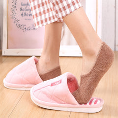 7 Pairs Non Slip Pastel Plush Socks Women's Stockings