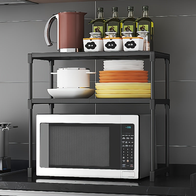 2 3 Layer Microwave Oven Rack Kitchen Storage Rack Spice Box Storage Rack
