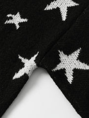 Y2K Star Print Cardigan
