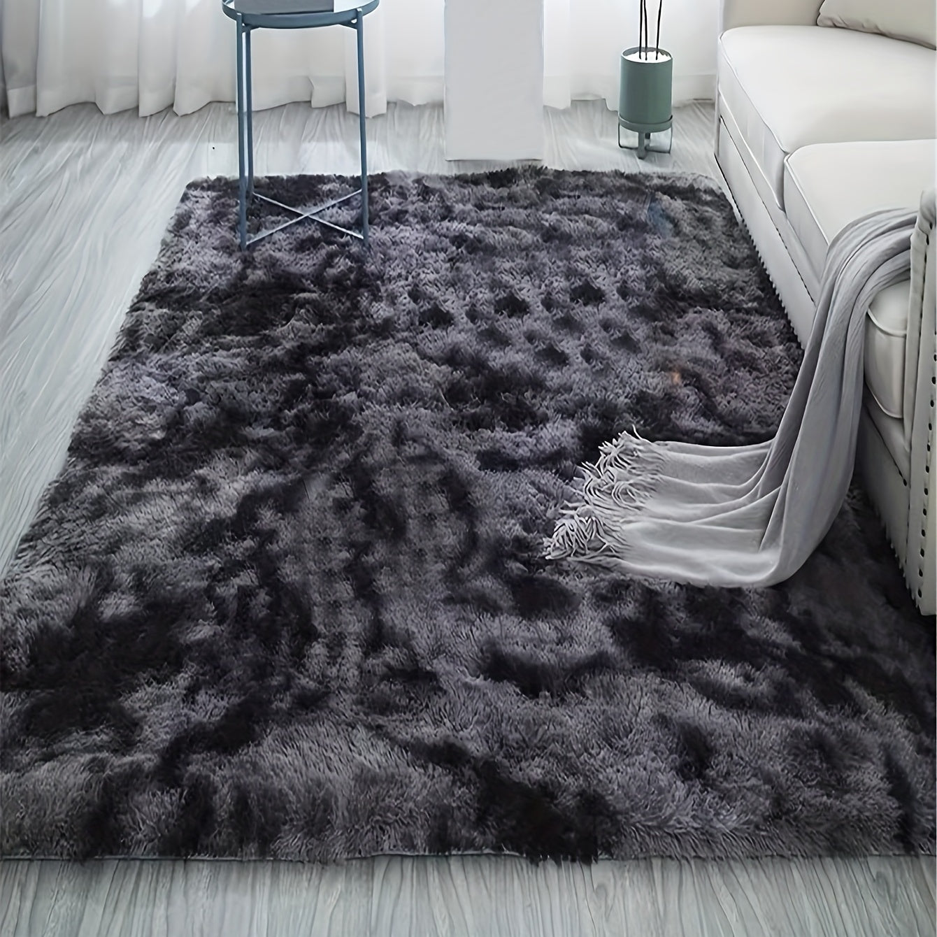 Tie Dye Soft Plush Rug Non slip Living Room Bedroom Dorm Rug 39x78in