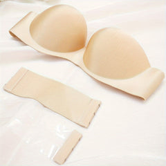 Strapless Bandeau Bra Push Up Invisible Lingerie