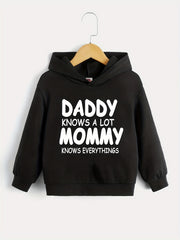 Letter Series Boys Hooded Sweatshirt