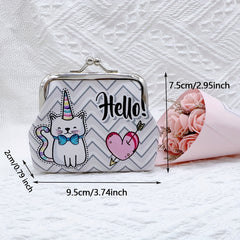 Cat Pattern Coin Purse Bag Birthday Gift