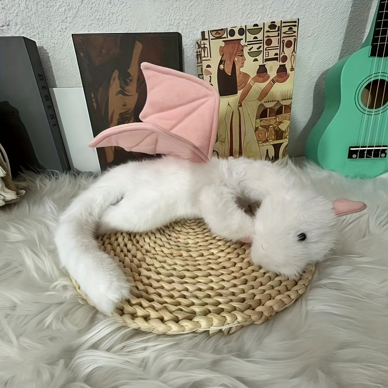 Dragon Plush Toy Soft Fluffy Body with Expressive Eyes Birthday