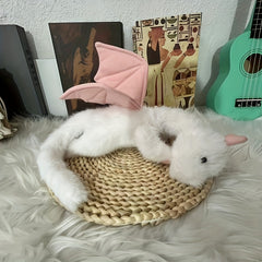 Dragon Plush Toy Soft Fluffy Body with Expressive Eyes Birthday