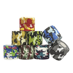 2pcs Camouflage Pet Bandages Self Adhesive Non Woven Elastic Finger Protection