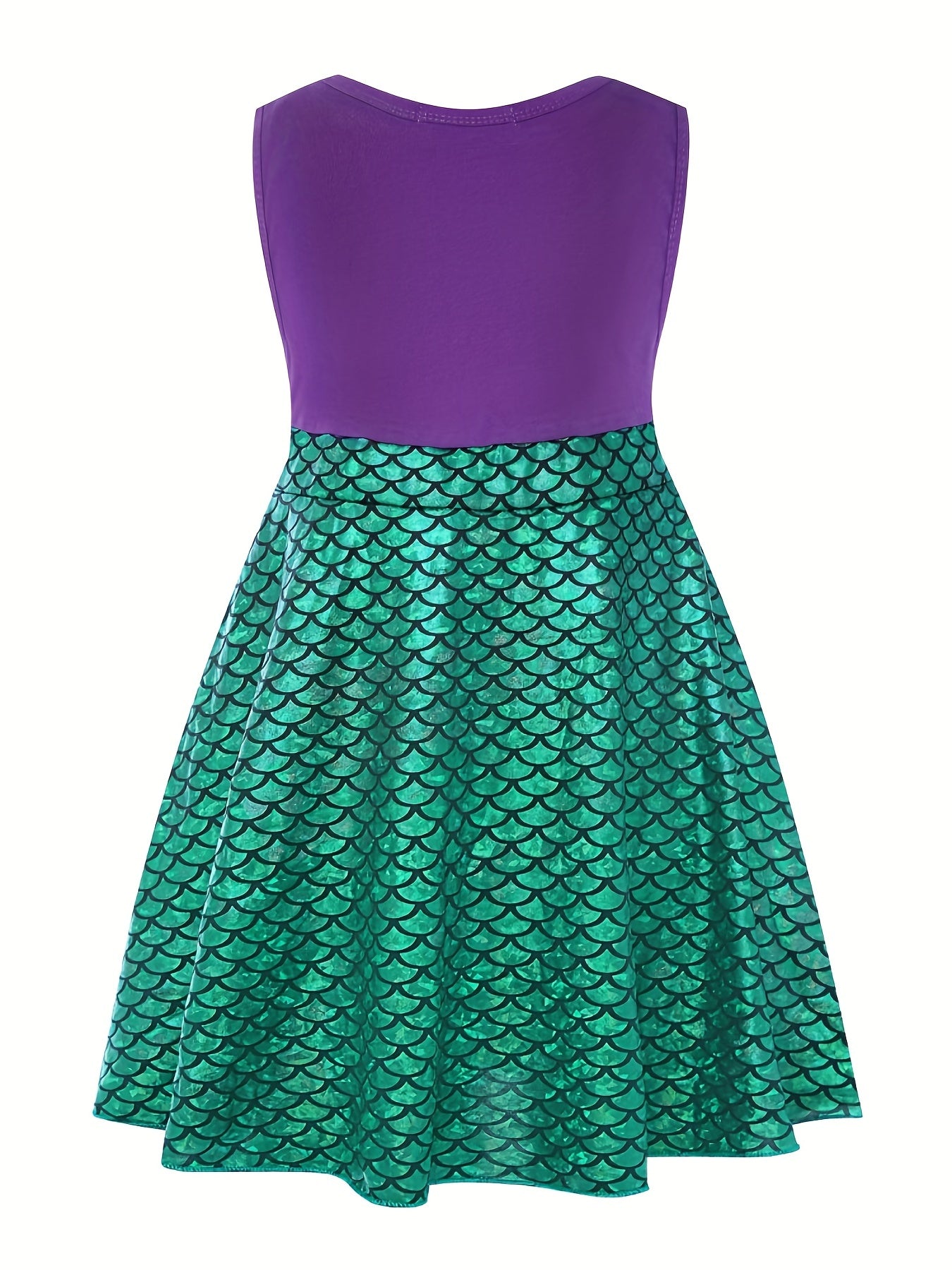 Girls Princess Dress & Accessories Sleeveless Dress Fish Cosplay Performance Cos