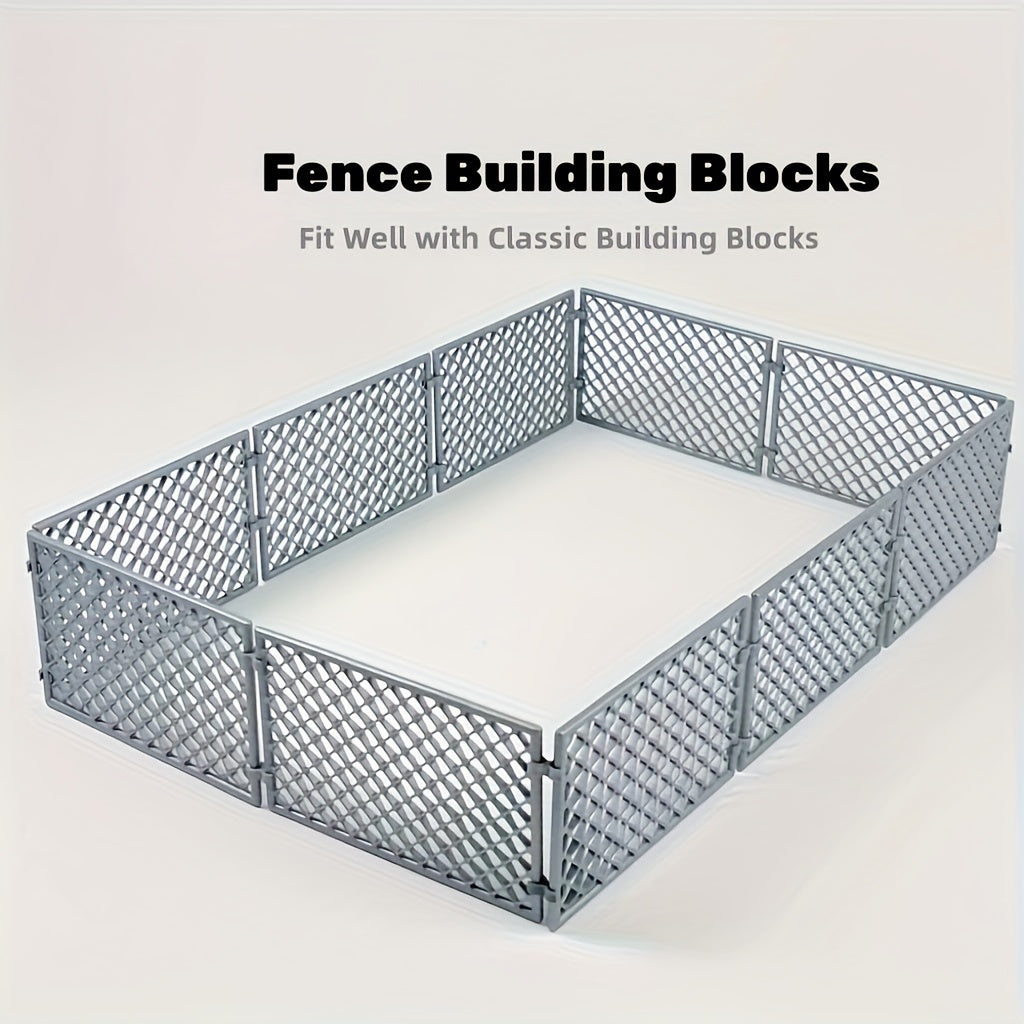 Classic Farm Fence Bricks Parts DIY Military Nets Building Blocks