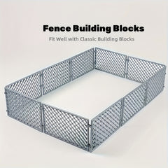 Classic Farm Fence Bricks Parts DIY Military Nets Building Blocks