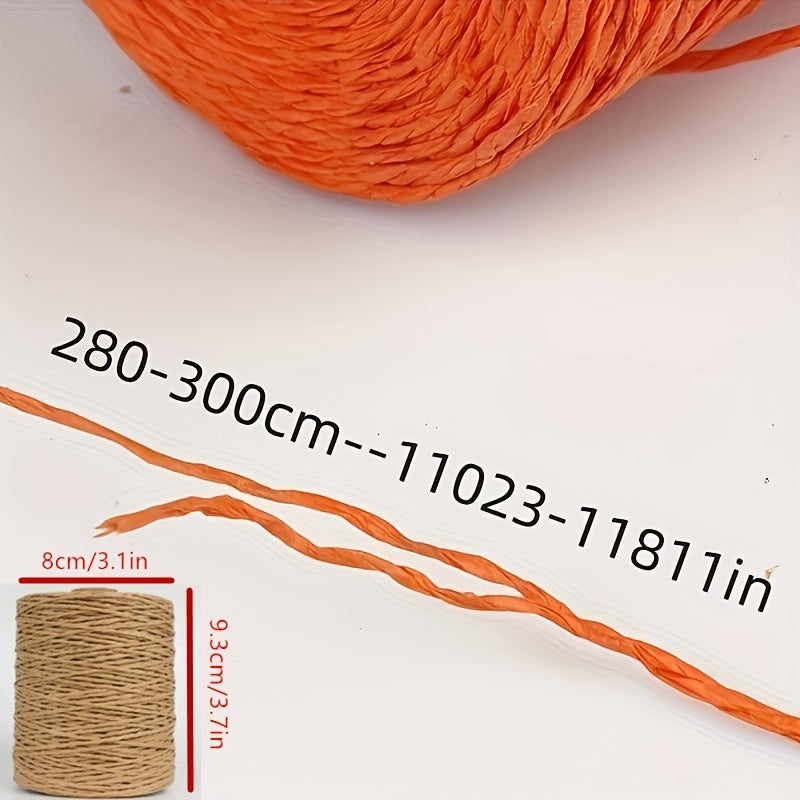 Eco Friendly Raffia Yarn Paper Ribbon for DIY Crochet Knitting