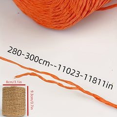 Eco Friendly Raffia Yarn Paper Ribbon for DIY Crochet Knitting