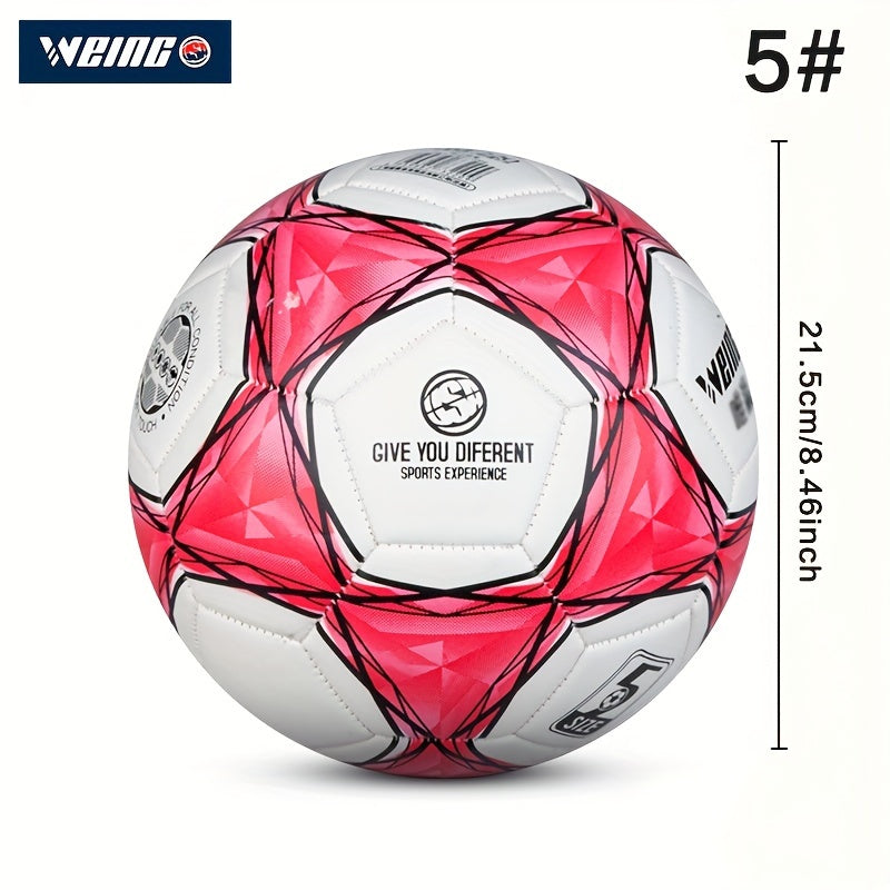 1pc 5 Football PU Leather Rubber Soccer Ball Wear resistant And Explosion proof