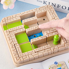 Maze Adventure Game 48 Level Educational Toy for Kids with Storage Box