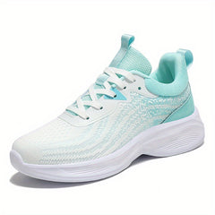 Ombre Soft Thick Sole Shock Absorption Woven Shoes