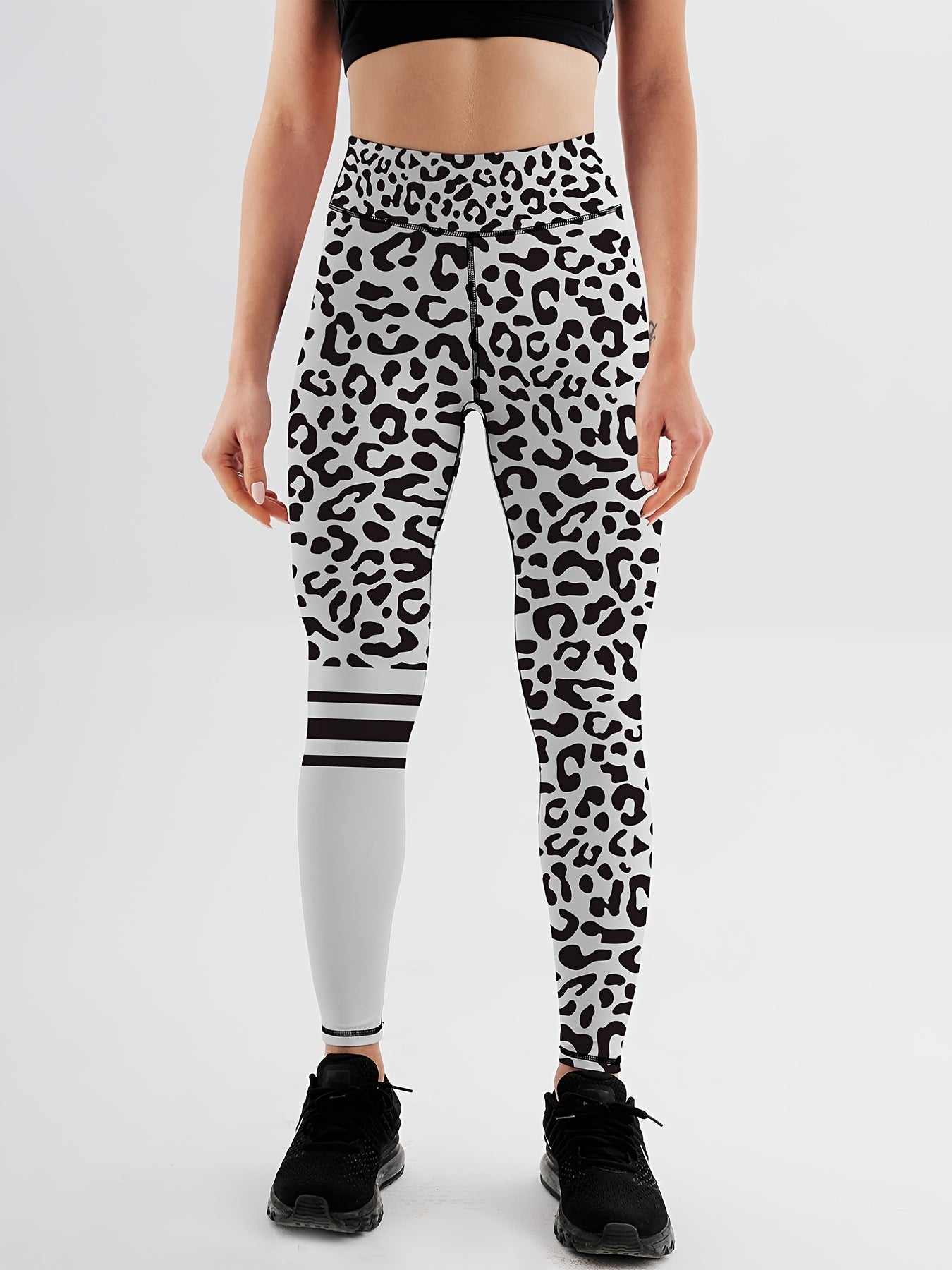 Leopard Print Yoga Leggings High Stretch Breathable Women's Activewear