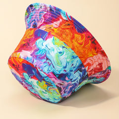 Men's Tie Dye Print Bucket Hat for Outdoor Activities