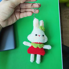 Woven Rabbit Doll Handbag for Family and Friends