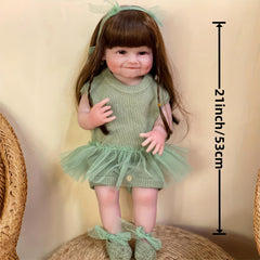 21 Inch Waterproof Reborn Kids Doll with Clothes and Accessories