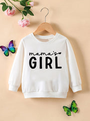 Toddler Girls MAMA'S GIRL Sweatshirt Baby Kids Clothes