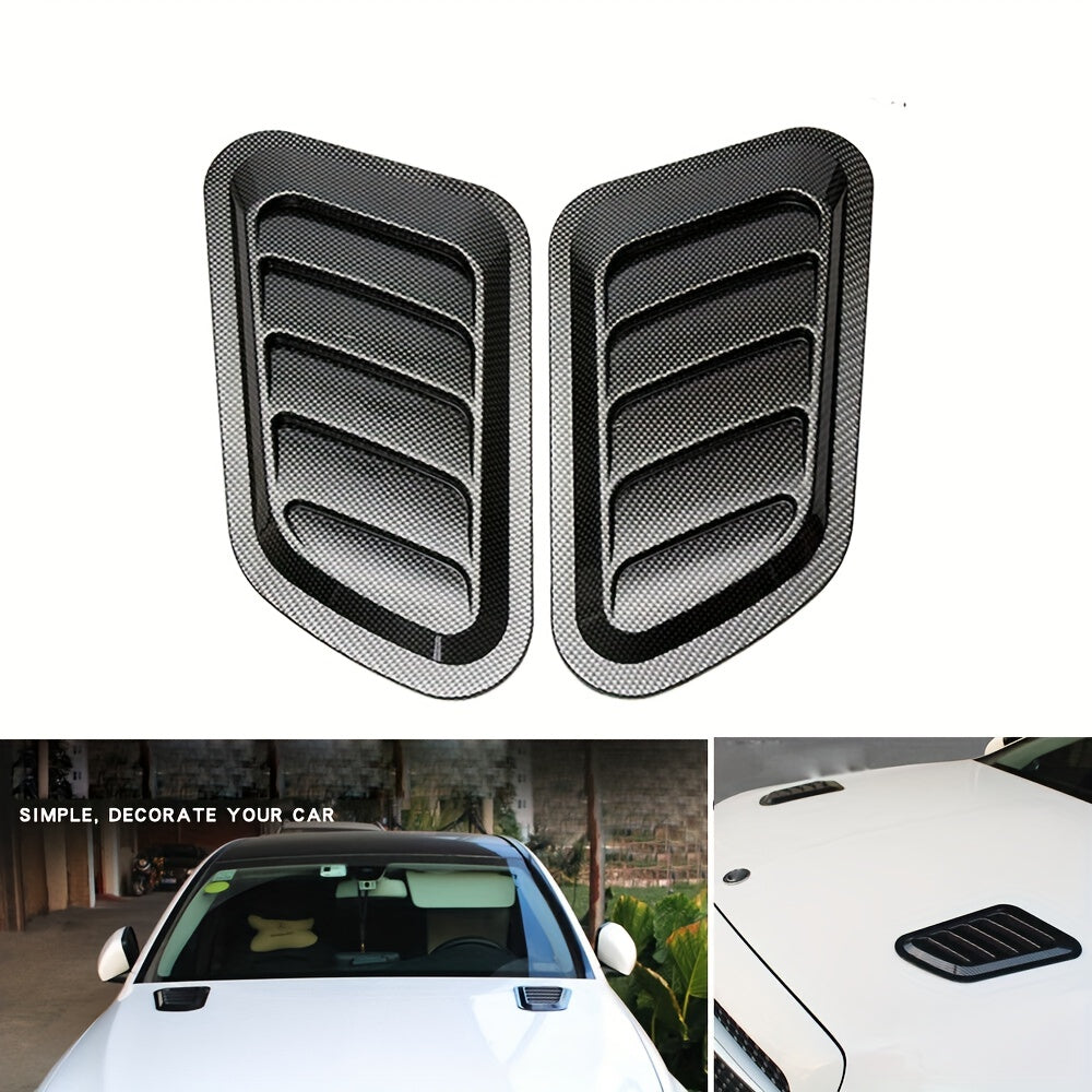2pcs Car False Air Outlet Hood Vent Decoration Accessories