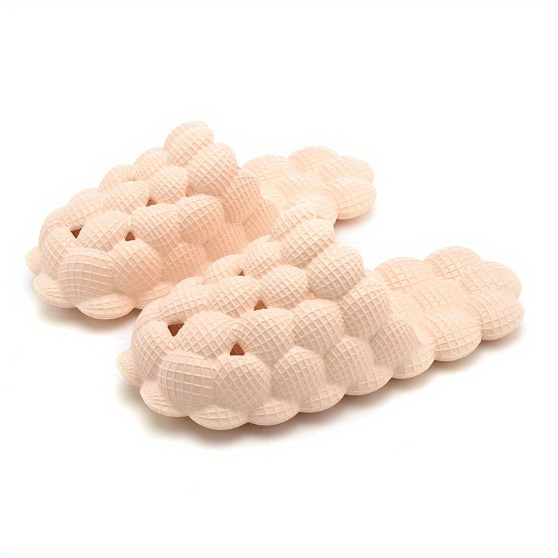 Men's Massage Bubble Slides Non-Slip Spa Slippers