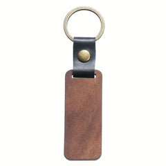 Boys' Creative Wooden Leather Bag Pendant DIY Fun Style