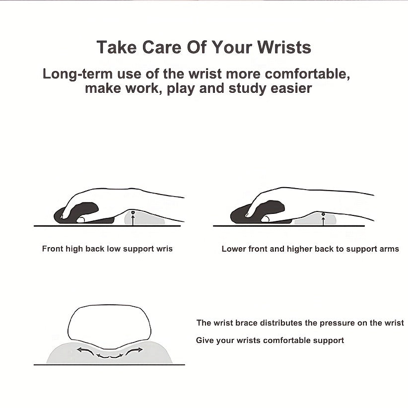 Heart Shaped Mouse Pad Wrist Rest Cartoon Silicone Hand Pillow