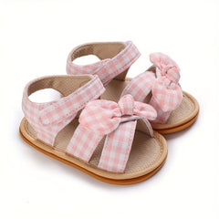 Bowknot Open Toe Sandals for Baby Girls Lightweight Sandals for Indoor Outdoor