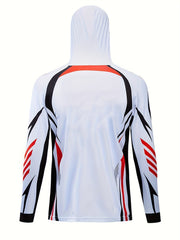Men's Outdoor Fishing Hooded Anti UV Sun Protection Jersey