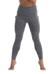 High Waist Leggings With Pockets Athletic Fitness Yoga Running Trousers