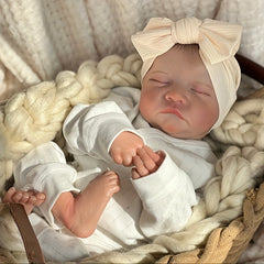 19 Inch Soft Reborn Doll 3D Skin Visible Veins Hand Painted Hair